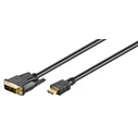 Καλώδιο DVI-D Goobay σε HDMI 51580, 2m, μαύρο