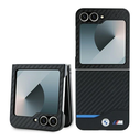 Case BMW BMHCZF622NBCK Samsung Galaxy Z Flip 6 / 7 FE hardcase Carbon Blue Line black/black