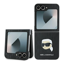 Case Karl Lagerfeld KLHCZF6PGKSKIHK Samsung Galaxy Z Flip 6 / 7 FE Saffiano Monogram black/black