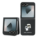 Case Karl Lagerfeld KLHCZF6SAPKCNPK Samsung Galaxy Z Flip 6 / 7 FE Saffiano Metal Pin black/black
