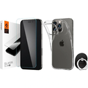 Set Spigen Bundle Pack case Crystal Flex + glass Glas.tR Slim HD + Style Ring holder Apple iPhone 14