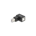 Delock προσαρμογέας USB 2.0 B αρσενικό σε B θηλυκό 90° λυγισμένο προς τα πάνω