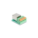 DELOCK RJ45 female to terminal block with push button Cat.5e (90652)