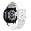 Tech-Protect Silicone Sport Strap for Samsung Galaxy Watch 4/5/5 Pro/6/7/FE White