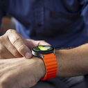Tech-Protect Silicone Sport Strap for Samsung Galaxy Watch 4/5/5 Pro/6/7/FE Orange