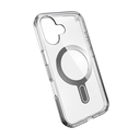 Case Speck Presidio Perfect-Clear ClickLock & MagSafe Apple iPhone 16 (Clear / Chrome Finish / Serene Silver)
