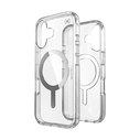 Case Speck Presidio Perfect-Clear MagSafe Apple iPhone 16 (Clear / Chrome Finish / Serene Silver)
