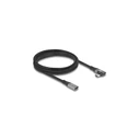 DeLock καλώδιο USB4 Video USB-C male - USB-C female 240W PD 2m (81148) Μαύρο