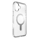 Case Speck Presidio Perfect-Clear ClickLock & MagSafe Apple iPhone 16 Plus (Clear / Chrome Finish / Serene Silver)