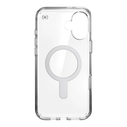 Case Speck Presidio Perfect-Clear ClickLock & MagSafe Apple iPhone 16 Plus (Clear / Chrome Finish / Serene Silver)