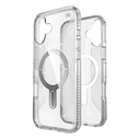 Case Speck Presidio Perfect-Clear Grip ClickLock & MagSafe Apple iPhone 16 Plus (Clear / Chrome Finish / Serene Silver)