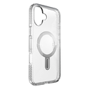 Case Speck Presidio Perfect-Clear Grip ClickLock & MagSafe Apple iPhone 16 Plus (Clear / Chrome Finish / Serene Silver)
