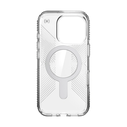 Case Speck Presidio Perfect-Clear Grip ClickLock & MagSafe Apple iPhone 16 Pro (Clear / Chrome Finish / Serene Silver)