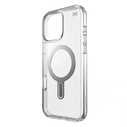 Case Speck Presidio Perfect-Clear ClickLock & MagSafe Apple iPhone 16 Pro Max (Clear / Chrome Finish / Serene Silver)