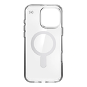Case Speck Presidio Perfect-Clear ClickLock & MagSafe Apple iPhone 16 Pro Max (Clear / Chrome Finish / Serene Silver)