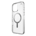 Case Speck Presidio Perfect-Clear Grip MagSafe Apple iPhone 16 Pro Max (Clear / Chrome Finish / Serene Silver)