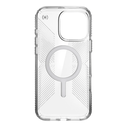 Case Speck Presidio Perfect-Clear Grip MagSafe Apple iPhone 16 Pro Max (Clear / Chrome Finish / Serene Silver)