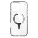 Case Speck Presidio Perfect-Clear Grip MagSafe Apple iPhone 16 Pro Max (Clear / Chrome Finish / Serene Silver)
