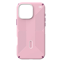 Case Speck Presidio2 Grip ClickLock & MagSafe Apple iPhone 16 Pro Max (Wednesday Pink / Boysenberry Purple / White)