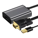 Αντάπτορας HDMI Cabletime σε VGA CT-VGAH με USB, 1080p, 0.15m, μαύρος