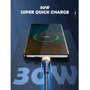 Καλώδιο Lightning Ldnio σε USB LS802, 30W, 2m, λευκό