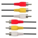 Καλώδιο Ήχου Cabletime Καλώδιο Ήχου 3X Rca Σε 3X Rca Av240-33N, 1.5M, Μαύρο