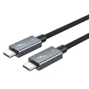 Καλώδιο USB-C Cabletime σε USB-C CT-C160-U31-Tb3, 100W, 40Gbps, 4K/60Hz, 0.5M, Μαύρο