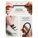 Cabletime Braided USB 2.0 Cable USB-C male - USB-C 60W Μαύρο 1m CT-CM60-AOB1