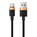 Cabletime Braided USB 2.0 Cable USB-C male - USB-A Μαύρο 1m CT-AMCM2A-AOB1