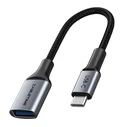 Cabletime Μετατροπέας USB-C male σε USB-C female Γκρι 1τμχ CT-CMAF3.0-AG0.15