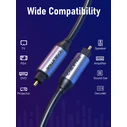 Cabletime καλώδιο ήχου Toslink CT-AV380-P04GN, gold plated, 5mm, 1m, μαύρο