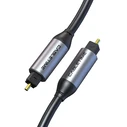 Cabletime καλώδιο ήχου Toslink CT-AV380-P04GN, gold plated, 5mm, 3m, μαύρο