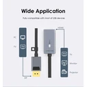 Cabletime Μετατροπέας DisplayPort male σε HDMI female Γκρι 1τμχ CT-AV589-P02G4K60
