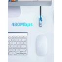 Cabletime USB 2.0 Cable USB-A male - USB-A female Μαύρο 1.5m CT-AMAF2.0-PB1.5