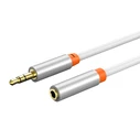 Cabletime Καλώδιο Ήχου 3.5mm male - 3.5mm female Λευκό 0.5m με Επίχρυσους Ακροδέκτες CT-AV311-P12G