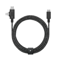 Cable Native Union Belt Cable Duo Pro 240W USB-C / USB-C + Lightning, 2.4m (cosmos)