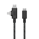 Cable Native Union Belt Cable Duo Pro 240W USB-C / USB-C + Lightning, 2.4m (cosmos)