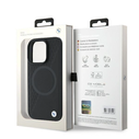Case BMW BMHMP16L23RTPK Apple iPhone 16 Pro hardcase Sign Leather Half Textured And Circle MagSafe black