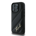 Case Karl Lagerfeld KLHCP16LPQDSMGK Apple iPhone 16 Pro hardcase Quilted Signature black