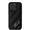 Case Karl Lagerfeld KLHCP16LPQDSMGK Apple iPhone 16 Pro hardcase Quilted Signature black