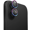 Glass for the camera lens UNIQ Optix Aluminium Camera Lens Protector Apple iPhone 16 / 16 Plus iridescent