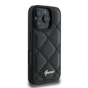Case Guess GUHCP16LPSQSQSK Apple iPhone 16 Pro hardcase Quilted Metal Logo black