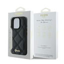 Case Guess GUHCP16LPSQSQSK Apple iPhone 16 Pro hardcase Quilted Metal Logo black