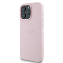 Case Guess GUHMP15XPGHSMMP Apple iPhone 15 Pro Max hardcase Grained Ring MagSafe pink
