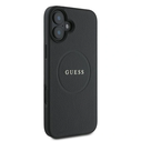Case Guess GUHMP16MPGHSMMK Apple iPhone 16 Plus hardcase Grained Ring MagSafe black