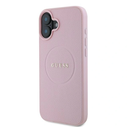 Case Guess GUHMP16MPGHSMMP Apple iPhone 16 Plus hardcase Grained Ring MagSafe pink