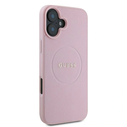 Case Guess GUHMP16MPGHSMMP Apple iPhone 16 Plus hardcase Grained Ring MagSafe pink