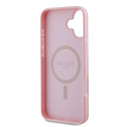 Case Guess GUHMP16MPGHSMMP Apple iPhone 16 Plus hardcase Grained Ring MagSafe pink