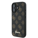 Case Guess GUHMP16MPGPYSK Apple iPhone 16 Plus hardcase PU Peony Script MagSafe black