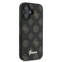 Case Guess GUHMP16MPGPYSK Apple iPhone 16 Plus hardcase PU Peony Script MagSafe black